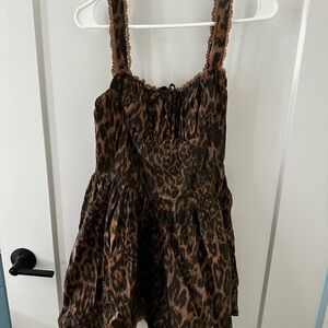Nasty Gal Animal Print Mini Dress